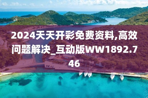 2024天天開彩免費資料,高效問題解決_互動版WW1892.746