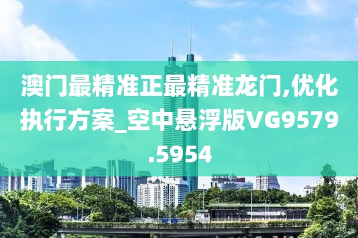 澳門最精準正最精準龍門,優化執行方案_空中懸浮版VG9579.5954
