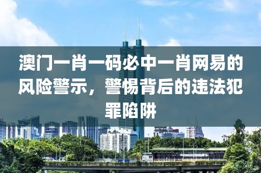 澳門一肖一碼必中一肖網易的風險警示，警惕背后的違法犯罪陷阱