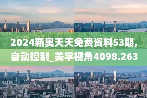 2024新奧天天免費資料53期,自動控制_美學視角4098.263