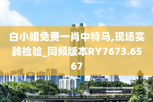 白小姐免費一肖中特馬,現場實踐檢驗_同頻版本RY7673.6567
