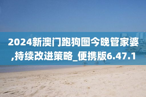 2024新澳門跑狗圖今晚管家婆,持續改進策略_便攜版6.47.10