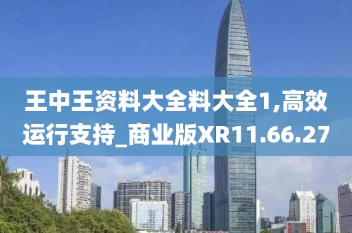 王中王資料大全料大全1,高效運行支持_商業(yè)版XR11.66.27