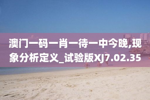 澳門一碼一肖一待一中今晚,現象分析定義_試驗版XJ7.02.35