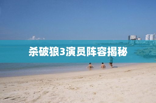 殺破狼3演員陣容揭秘