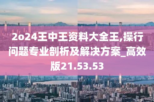 2o24王中王資料大全王,操行問題專業(yè)剖析及解決方案_高效版21.53.53