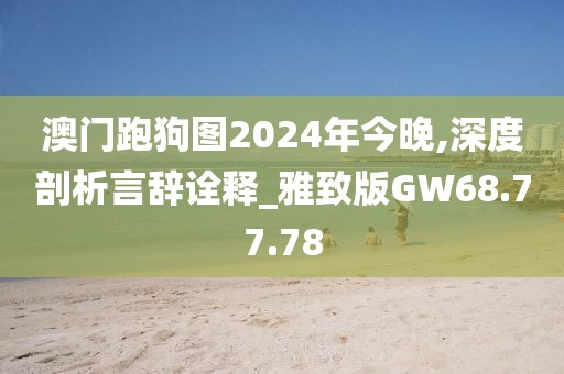 澳門跑狗圖2024年今晚,深度剖析言辭詮釋_雅致版GW68.77.78