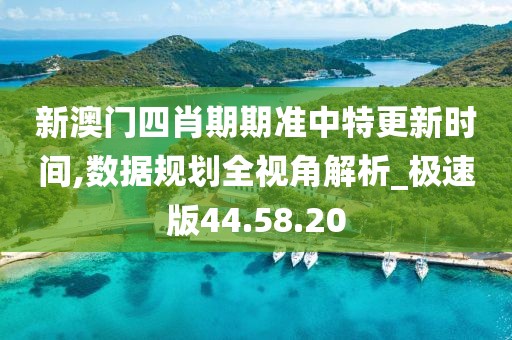 新澳門四肖期期準(zhǔn)中特更新時(shí)間,數(shù)據(jù)規(guī)劃全視角解析_極速版44.58.20