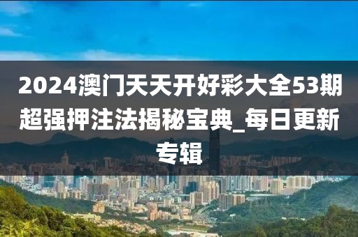 2024澳門天天開好彩大全53期超強押注法揭秘寶典_每日更新專輯