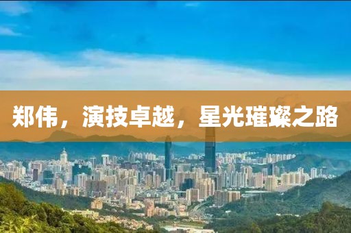 鄭偉，演技卓越，星光璀璨之路