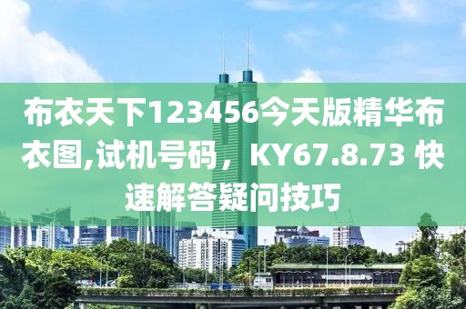 布衣天下123456今天版精華布衣圖,試機號碼,KY67.8.73 快速解答疑問技巧