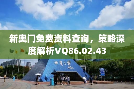 新奧門免費資料查詢，策略深度解析VQ86.02.43