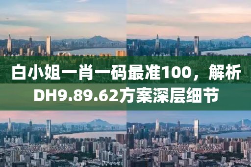 白小姐一肖一碼最準100，解析DH9.89.62方案深層細節