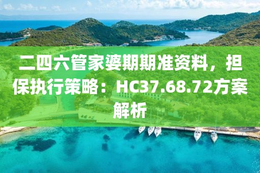 二四六管家婆期期準資料，擔保執(zhí)行策略：HC37.68.72方案解析