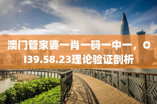 澳門管家婆一肖一碼一中一，OI39.58.23理論驗(yàn)證剖析