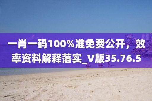 一肖一碼100%準(zhǔn)免費(fèi)公開(kāi)，效率資料解釋落實(shí)_V版35.76.5