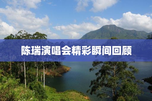 陳瑞演唱會精彩瞬間回顧