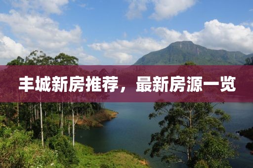 豐城新房推薦，最新房源一覽