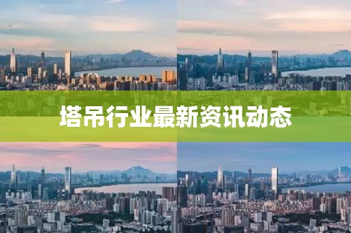 塔吊行業(yè)最新資訊動態(tài)