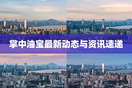 掌中油寶最新動態(tài)與資訊速遞