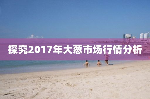 探究2017年大蔥市場行情分析