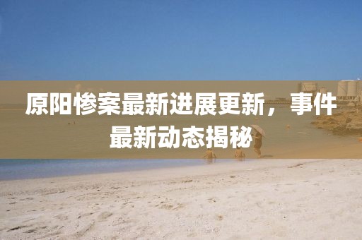 原陽慘案最新進展更新，事件最新動態揭秘