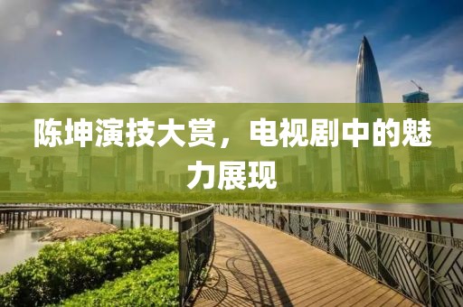 陳坤演技大賞,電視劇中的魅力展現