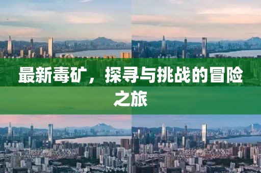 最新毒礦,探尋與挑戰(zhàn)的冒險之旅