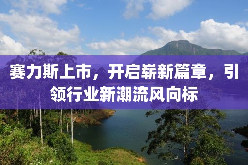 賽力斯上市，開(kāi)啟嶄新篇章，引領(lǐng)行業(yè)新潮流風(fēng)向標(biāo)