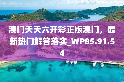 澳門天天六開彩正版澳門，最新熱門解答落實_WP85.91.54