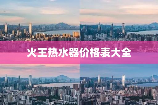 火王熱水器價格表大全