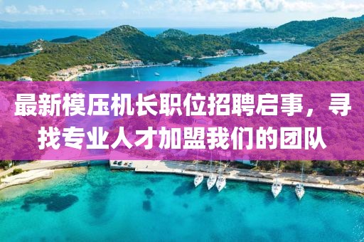 最新模壓機長職位招聘啟事，尋找專業人才加盟我們的團隊