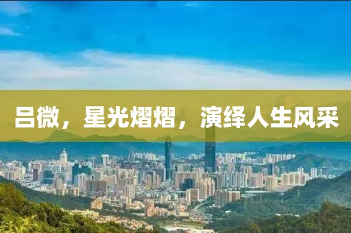 呂微，星光熠熠，演繹人生風(fēng)采