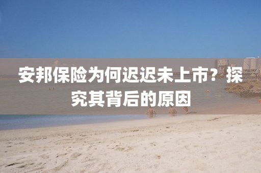 安邦保險(xiǎn)為何遲遲未上市？探究其背后的原因