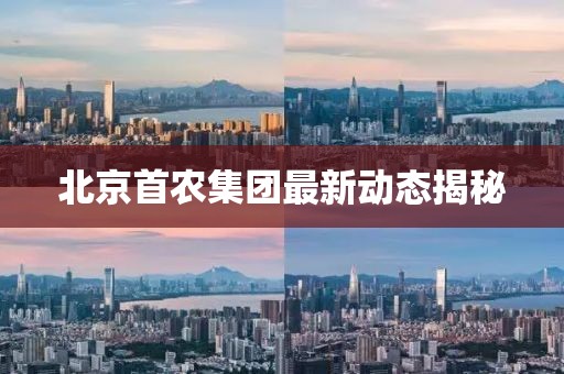 北京首農集團最新動態揭秘