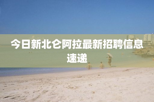 今日新北侖阿拉最新招聘信息速遞