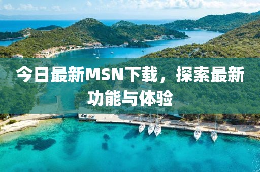 今日最新MSN下載，探索最新功能與體驗