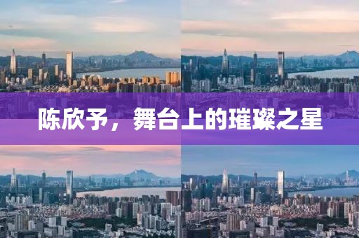 陳欣予,舞臺上的璀璨之星