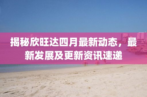 揭秘欣旺達(dá)四月最新動(dòng)態(tài),最新發(fā)展及更新資訊速遞