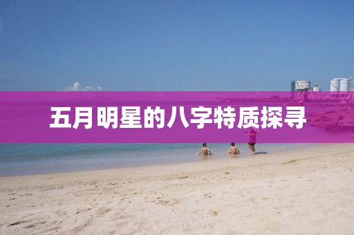五月明星的八字特質探尋