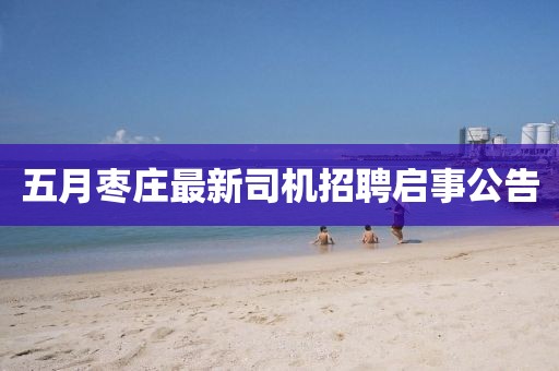 五月棗莊最新司機招聘啟事公告