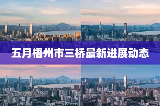 五月梧州市三橋最新進展動態