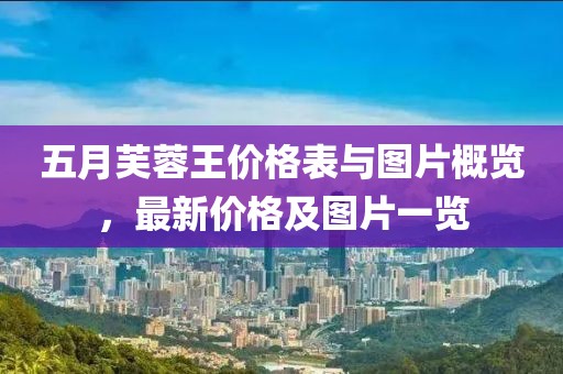 五月芙蓉王價格表與圖片概覽，最新價格及圖片一覽