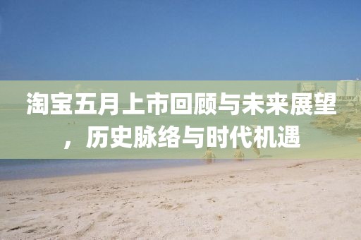 淘寶五月上市回顧與未來展望，歷史脈絡與時代機遇