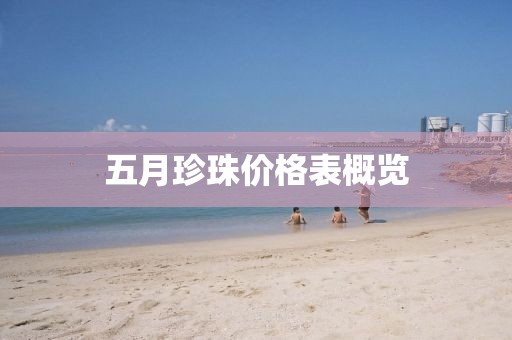 五月珍珠價格表概覽