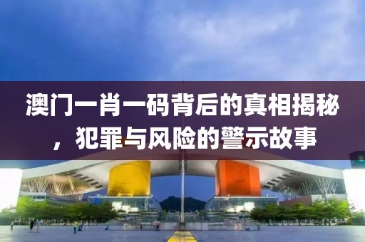 澳門一肖一碼背后的真相揭秘，犯罪與風險的警示故事