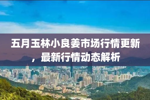 五月玉林小良姜市場行情更新,最新行情動態解析