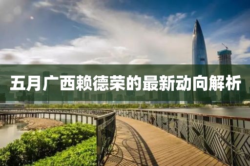 五月廣西賴德榮的最新動向解析