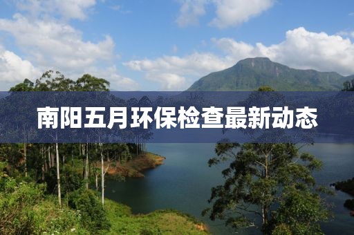 南陽五月環(huán)保檢查最新動態(tài)