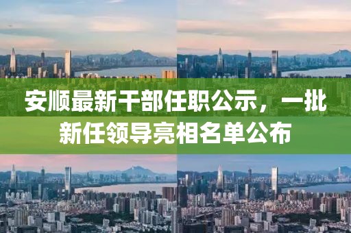 安順最新干部任職公示，一批新任領導亮相名單公布
